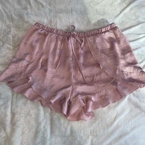 Free People Adorable satin mauve ballerina pink shorts 🩰